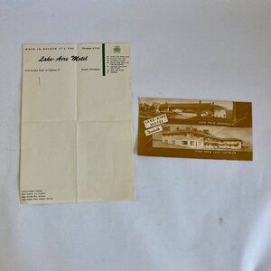 Vintage Lake-Aire Motel Duluth, MN Stationary Paper & Envelope Minnesota Hotel